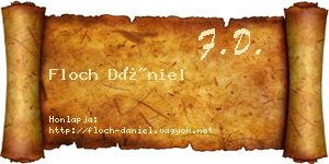 Floch Dániel névjegykártya